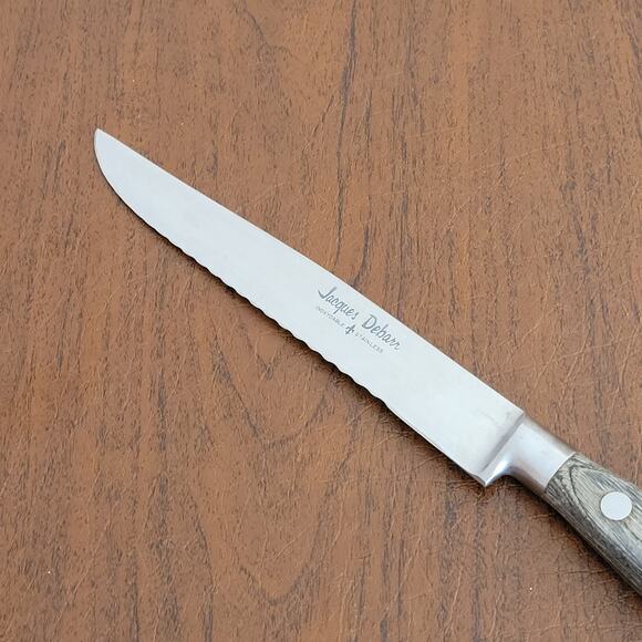 Vintage 9 1/8" JACQUES DEBARR Serrated Bread Slicing Knife Japan - Picture 4 of 9